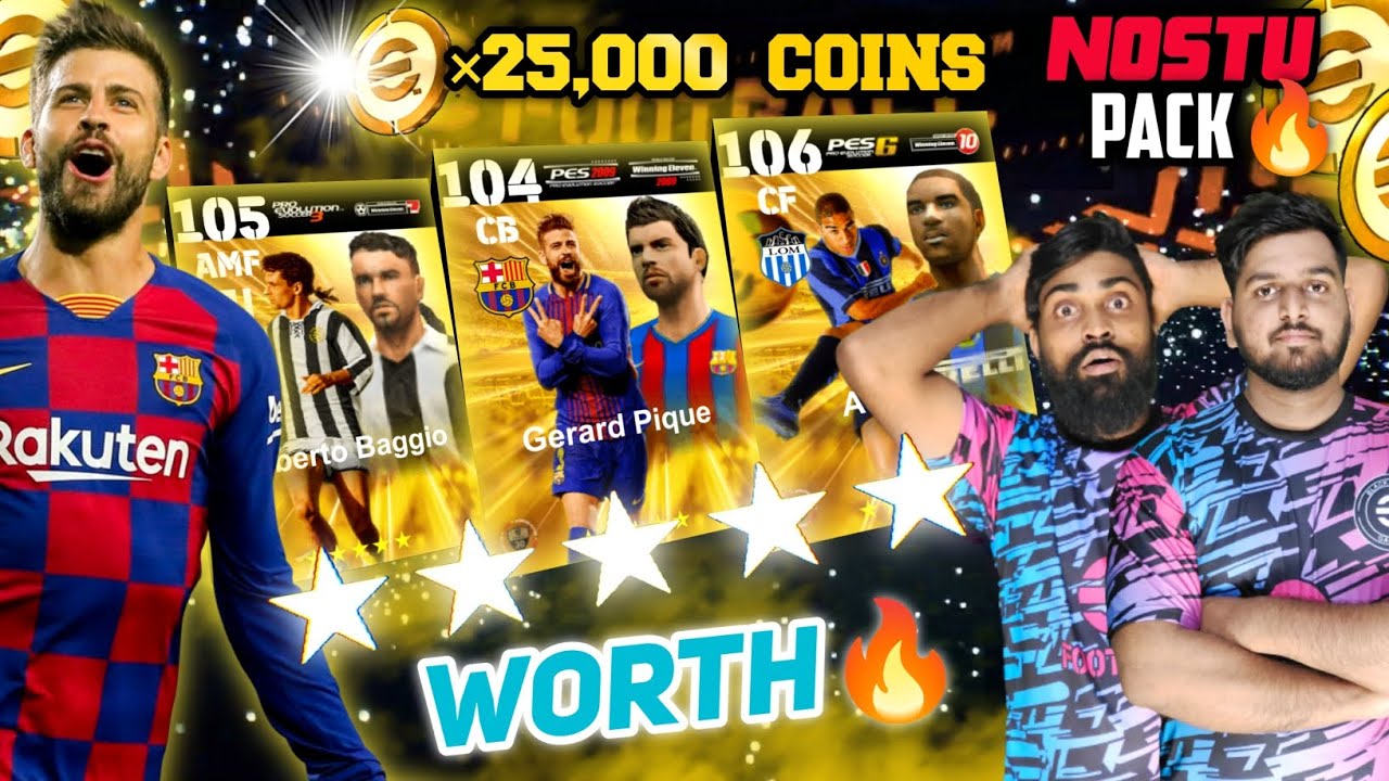 25,000+ Coins🤑 In Pique+Adriano Nostalgia Pack Combined Boxdraw E-FOOTBALL 25💥 | Best Pack 🔥