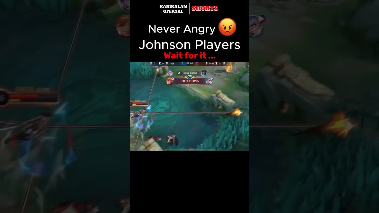 never angry Johnson players...😤#mlbb #mlbbshorts #mobilelegendsvideos #johnson
