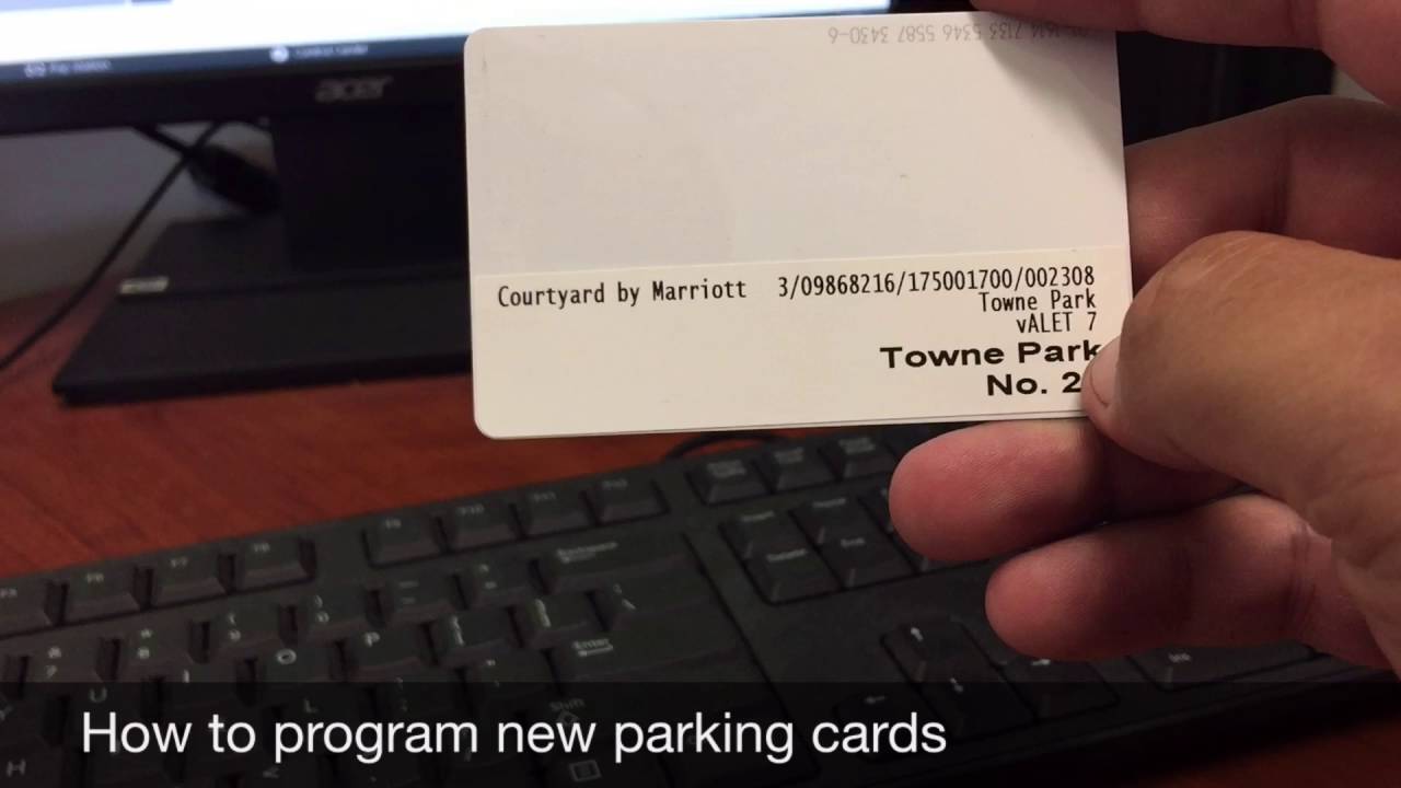 How to program parking cards Using SkiData computer