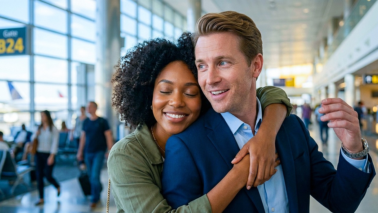 She Hugged the Wrong Man at the Airport&mdash;Then Realized He Was a Millionaire