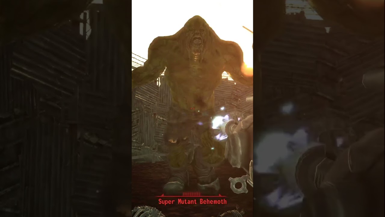 How quickly can an Alien Blaster kill a behemoth? (how does it all turn to dust) #fallout3