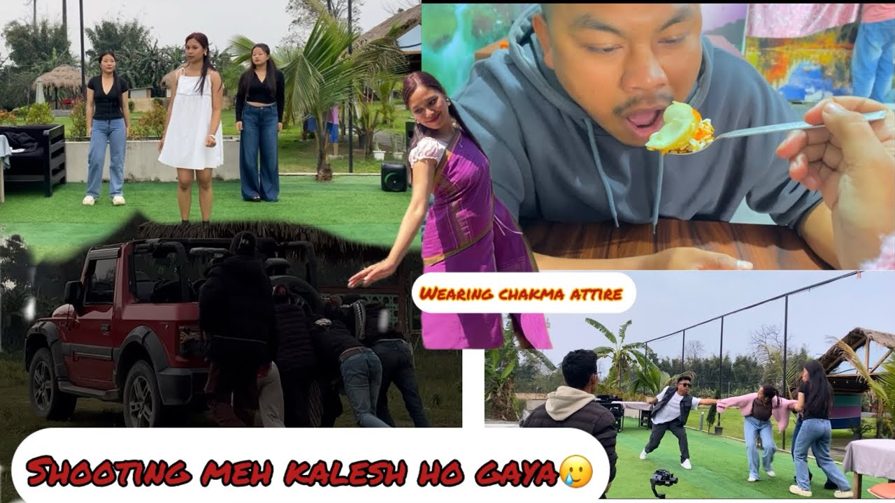 Music video shooting with @Pompomvlogs. || pompom bhaiya ka Gari ka kalesh ho geya ||Chongkham
