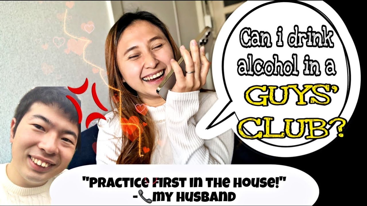 Can I go to a GUYS' CLUB & DRINK ALCOHOL? | Must watch my husband's reaction | Filipina in Japan