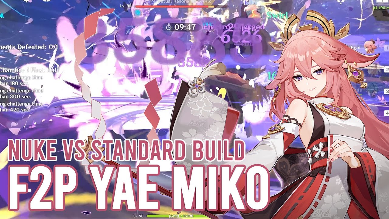 F2P Build Yae Miko with Oathsworn Eye - Nuke vs Standard Build | Genshin Impact