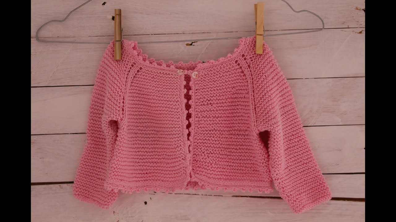 Cómo hacer una rebeca de bebé de punto bobo I DIY I cucaditasdesaluta