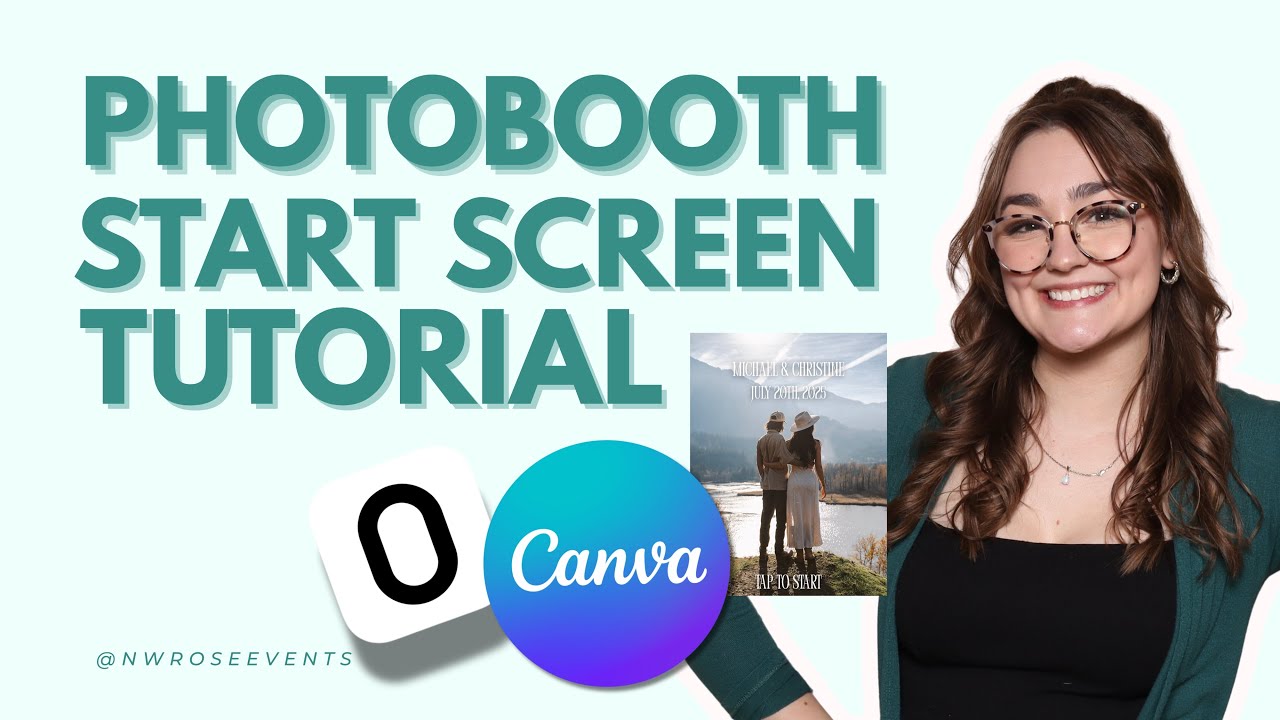 How I design photobooth start screens (CANVA and FIESTA tutorial) 2025 | Boother Tools