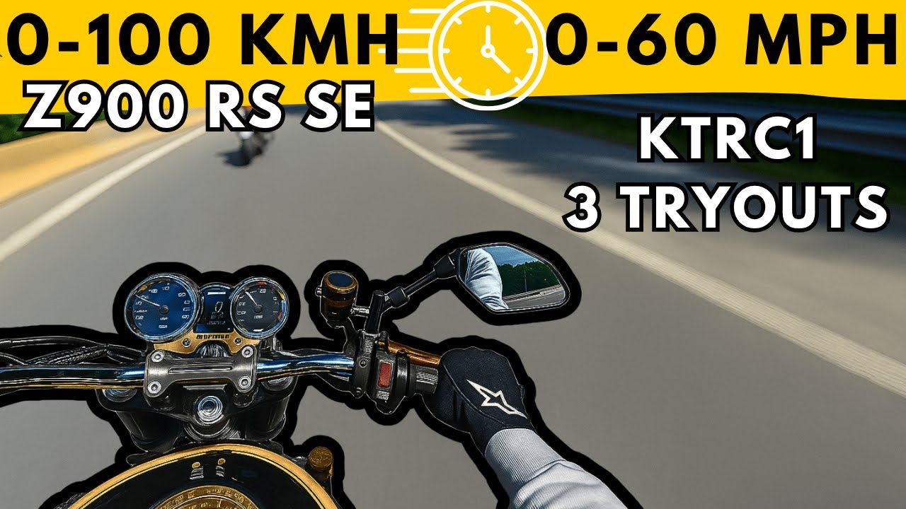 Kawasaki Z900 RS SE Acceleration &ndash; Yellowball!