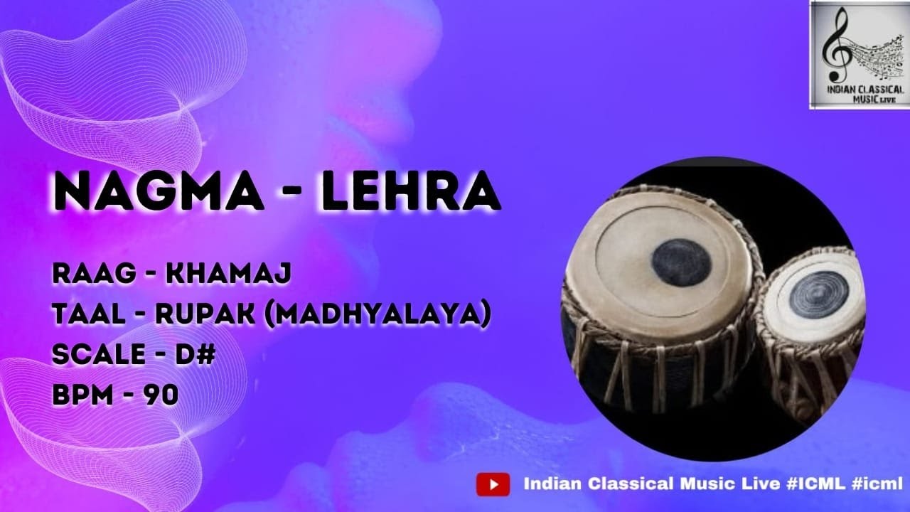 NAGMA|| LEHRA||RUPAK TAAL|| DRUTLAYA ||RAAG - KHAMAJ ||ICML|| #nagma #teentaal #tabla #icml #khamaj