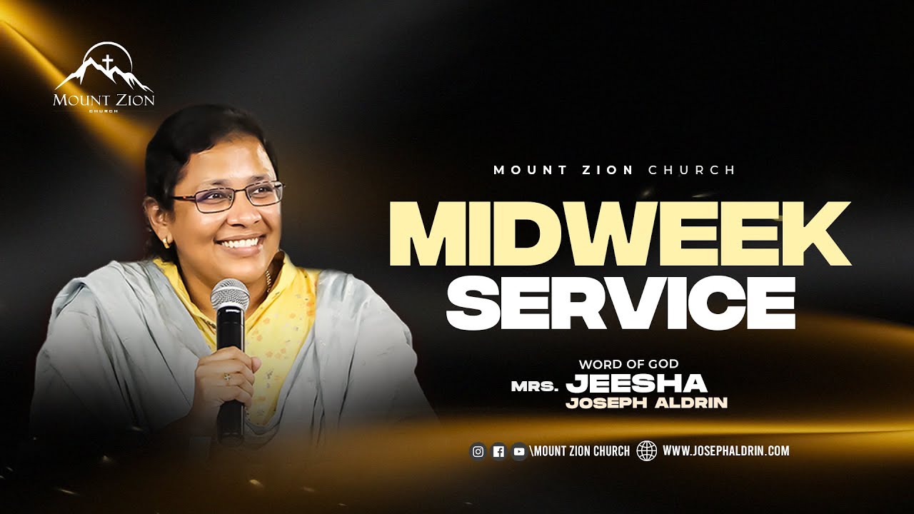 Midweek Service | Mrs. Jeesha Joseph Aldrin | 10-12-2025 | Mount Zion Church