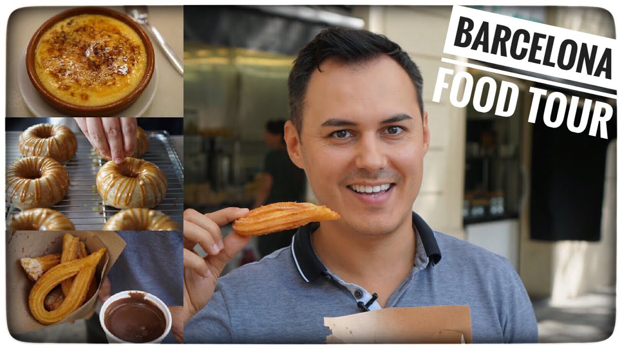 Tour culinaire à Barcelone : churros, crème catalane, paella, tapas, donuts - food tour