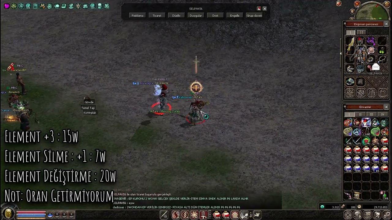 Metin2 Element Ekleme #part1 ~ #part2 (+9 Zodyak Yay %36 ORT %10 Delici / +9 Zodyak Hançer %43 ORT)