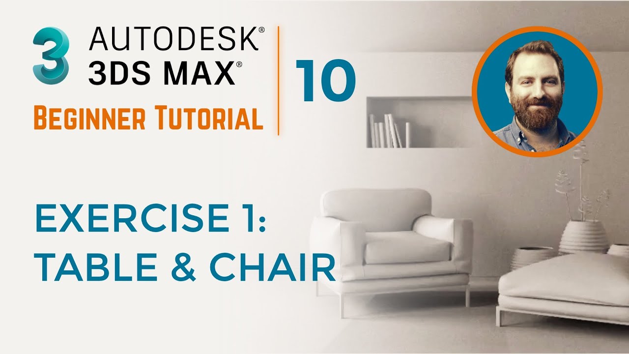Simple Table and Chair Model | 3ds Max Tutorial #10