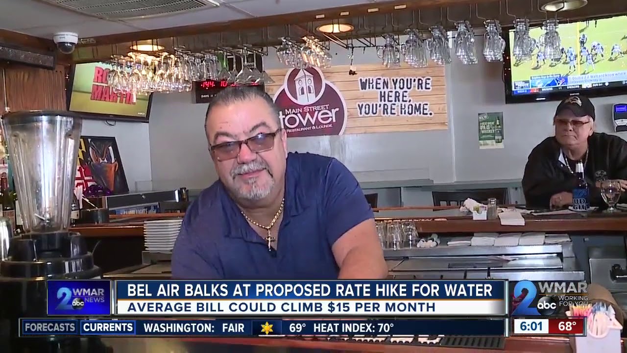 Bel Air balks at proposed rate hike for water bill