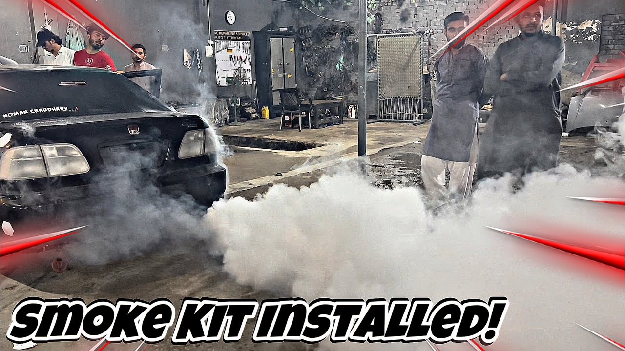 HAC Auto Show | Smoke Kit Installation 🔥| Get Ready Lahore| Skeleton Vlogs