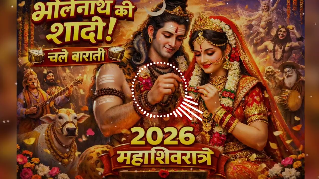 भोलेनाथ की शादी 2026 🔥 | Shiv Parvati Vivah | Mahashivratri DJ Song | Chale Barati