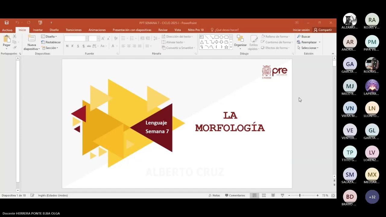Lenguaje - Semana 07 - Pre San Marcos Ciclo 2025-I (Nuevo Ciclo)