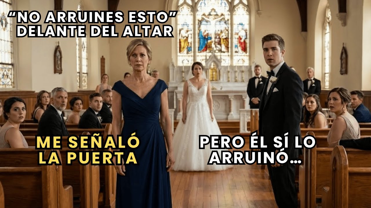 Mi hijo me echó de la iglesia y me gritó “no arruines mi boda”