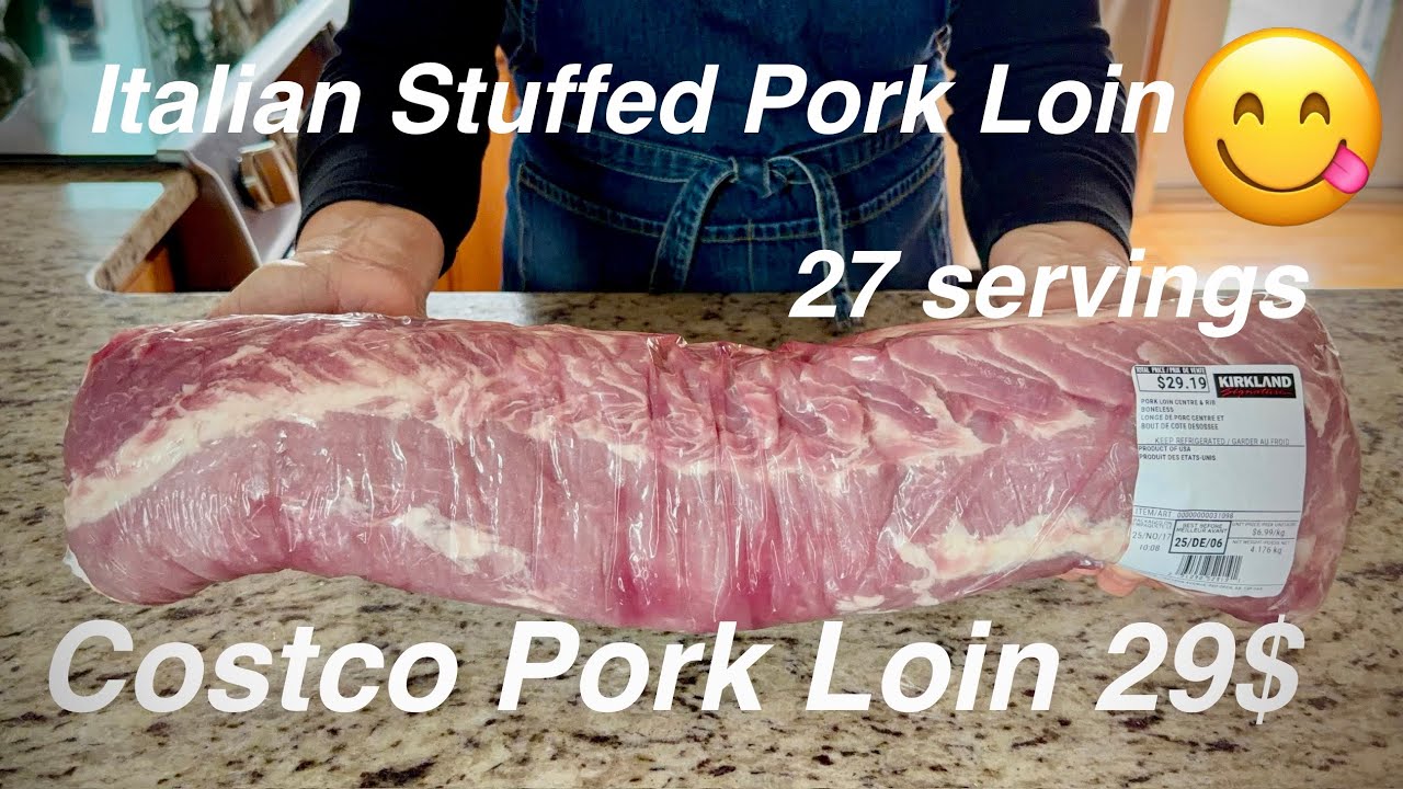 Costco Pork Loin / Costco 2025 / Costco Meat / Italian Stuffed Pork Loin / Pork Loin Recipe / ASMR 
