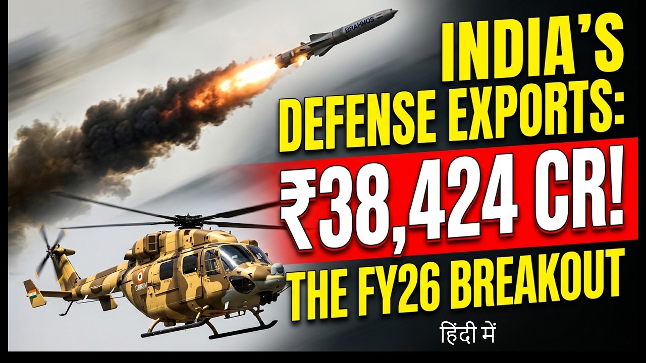 India&rsquo;s Defense Export Breakout in FY26 - ₹38,424 Cr