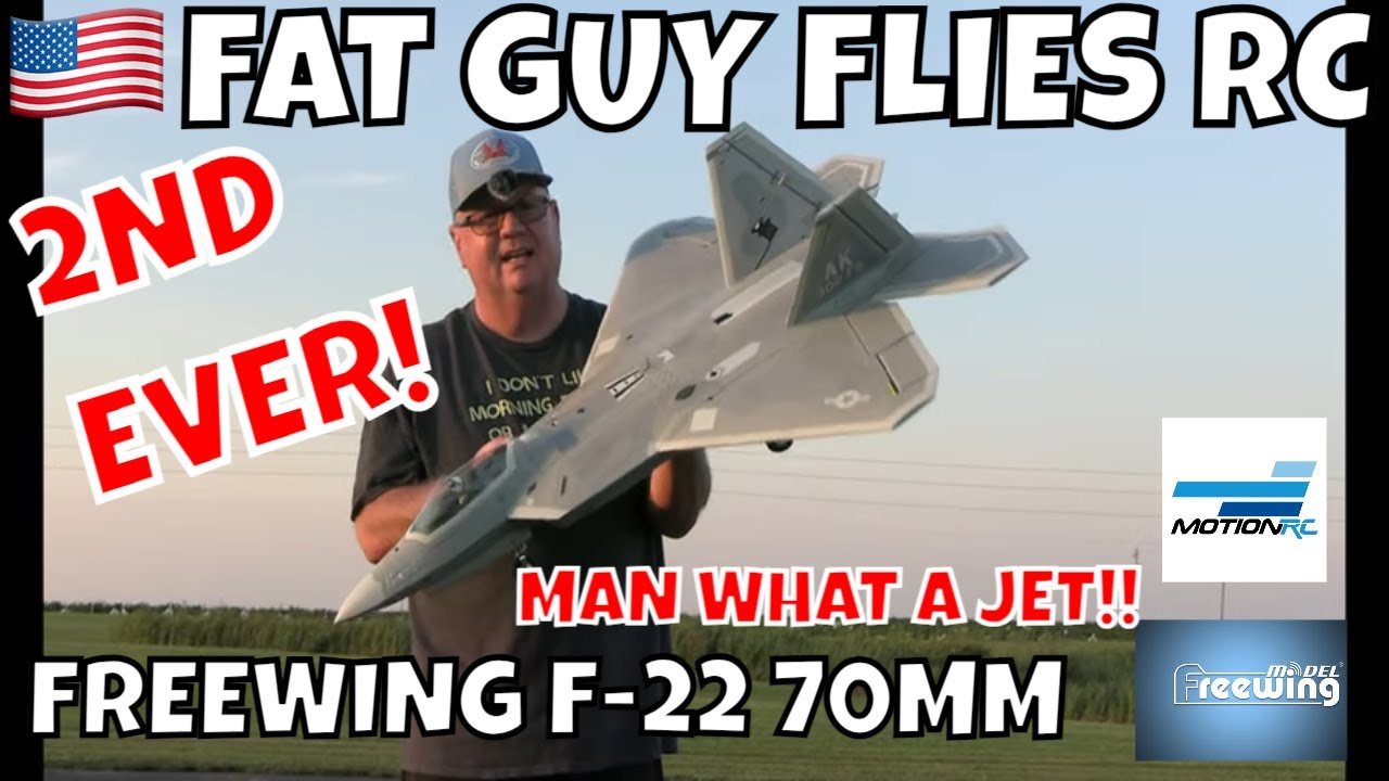 NEW FREEWING F-22 70MM 2ND EVER FLIGHT by FGFRC #aviation #aircraft
