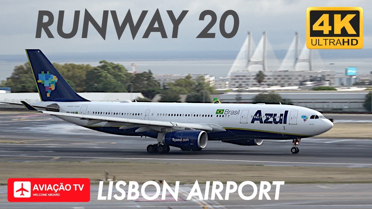 Lisbon Airport Runway 20 Departures Compilation