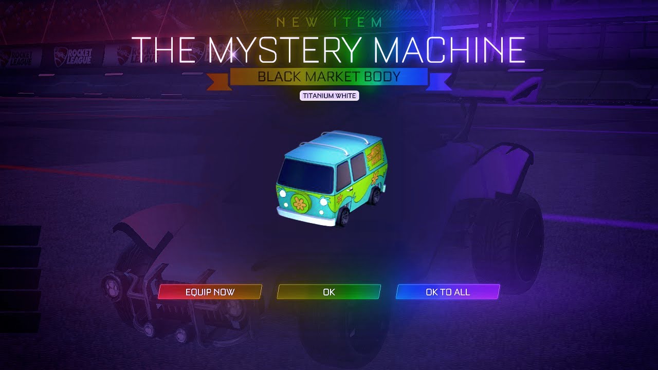 PLAYING ROCKET LEAGUE WITH THE *NEW* THE MYSTERY MACHINE CAR!