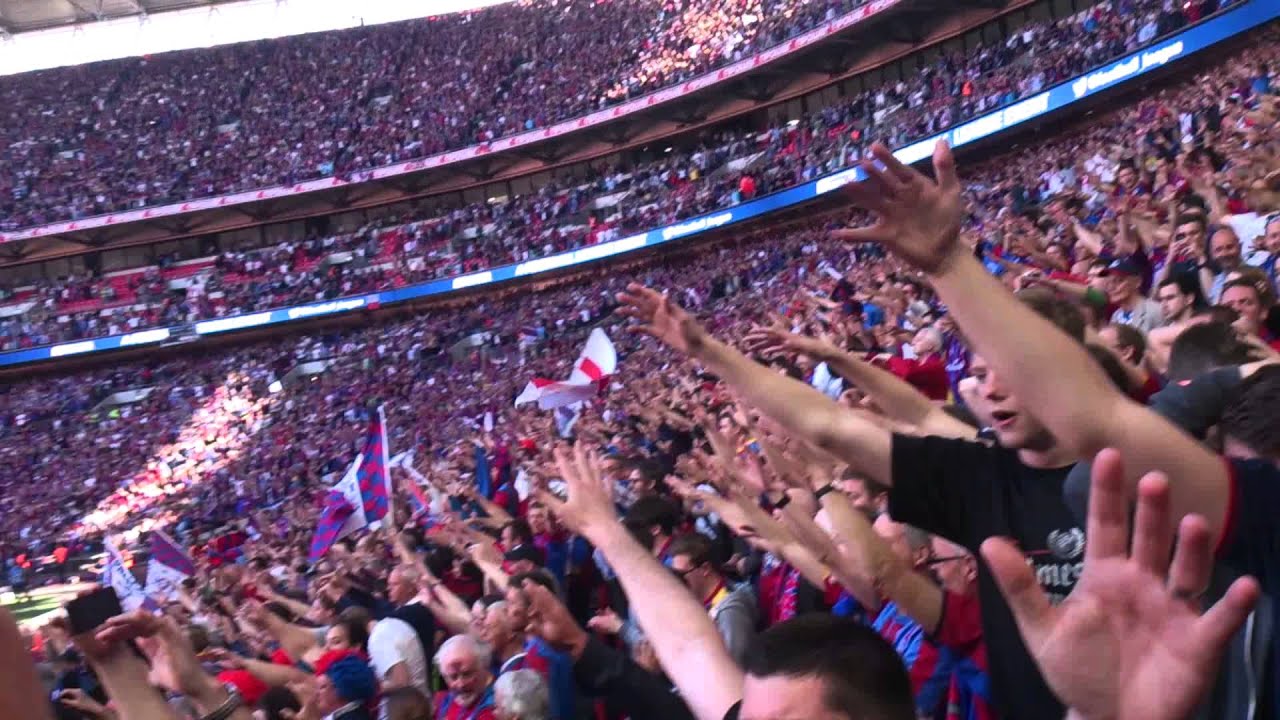 Palace singing we love you at Wembley