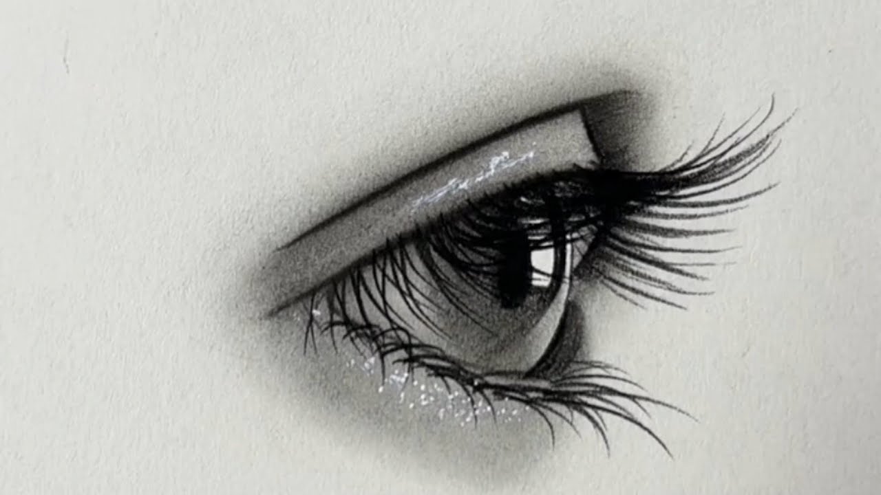 Eye drowing tutorial my favorite Chinese drawing 😍 eye 👁 drawing my best 👌 👍