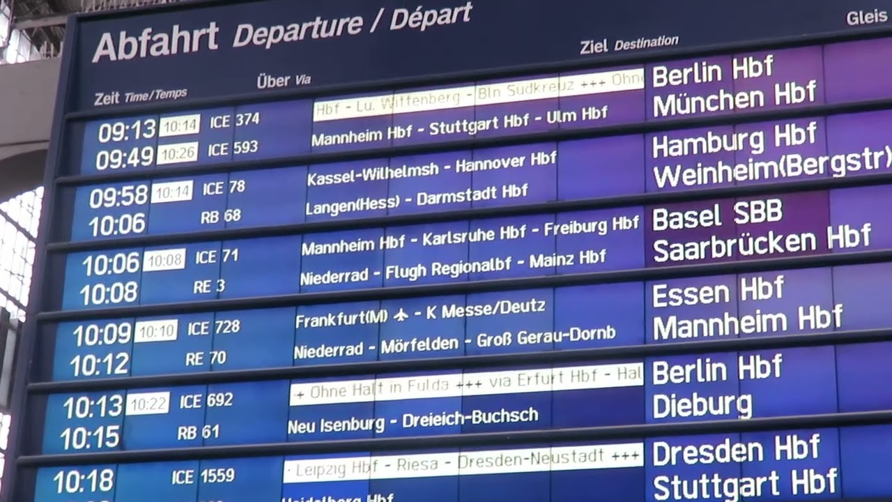 Train problems due to late heavy snow in the middle of Germany from the 21st of April 2024
