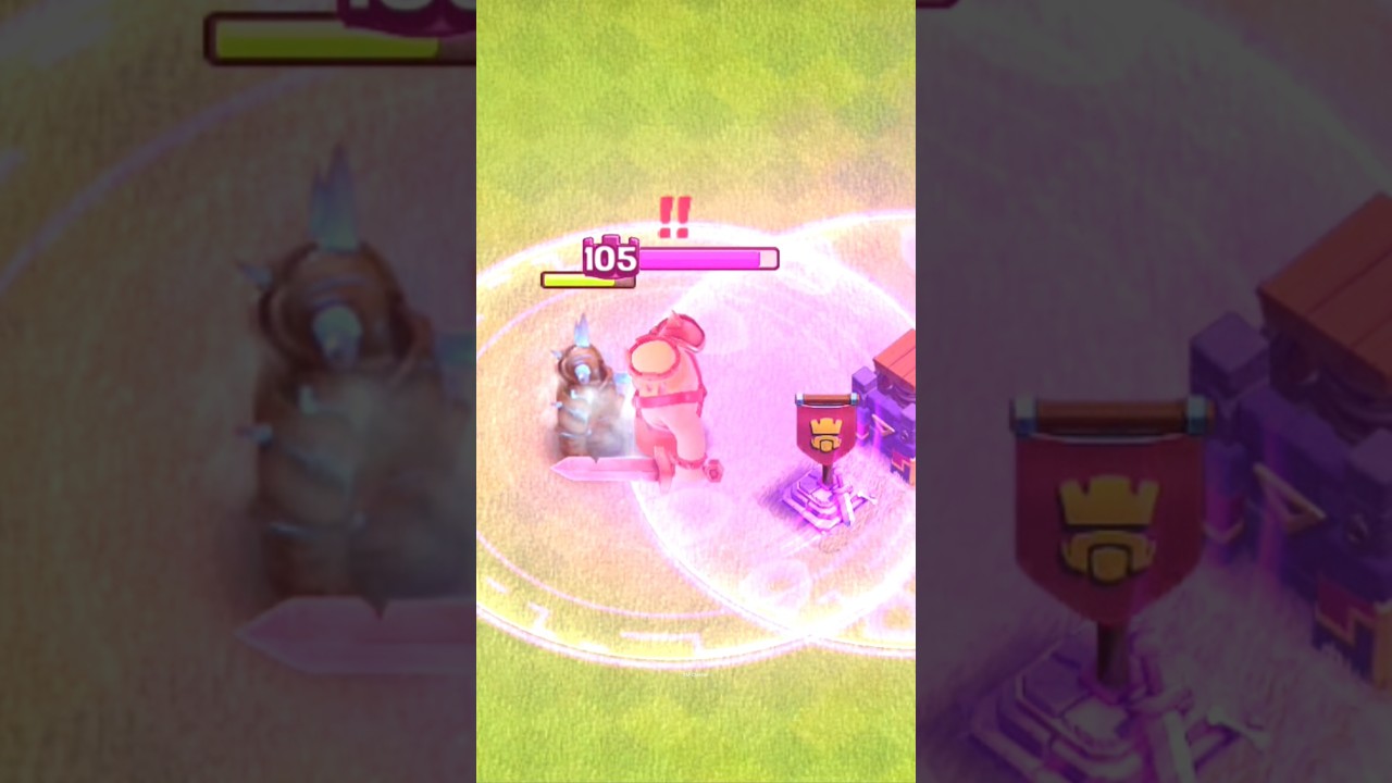 Barbarian king Vs Max Pekka With Rengne spell🥶