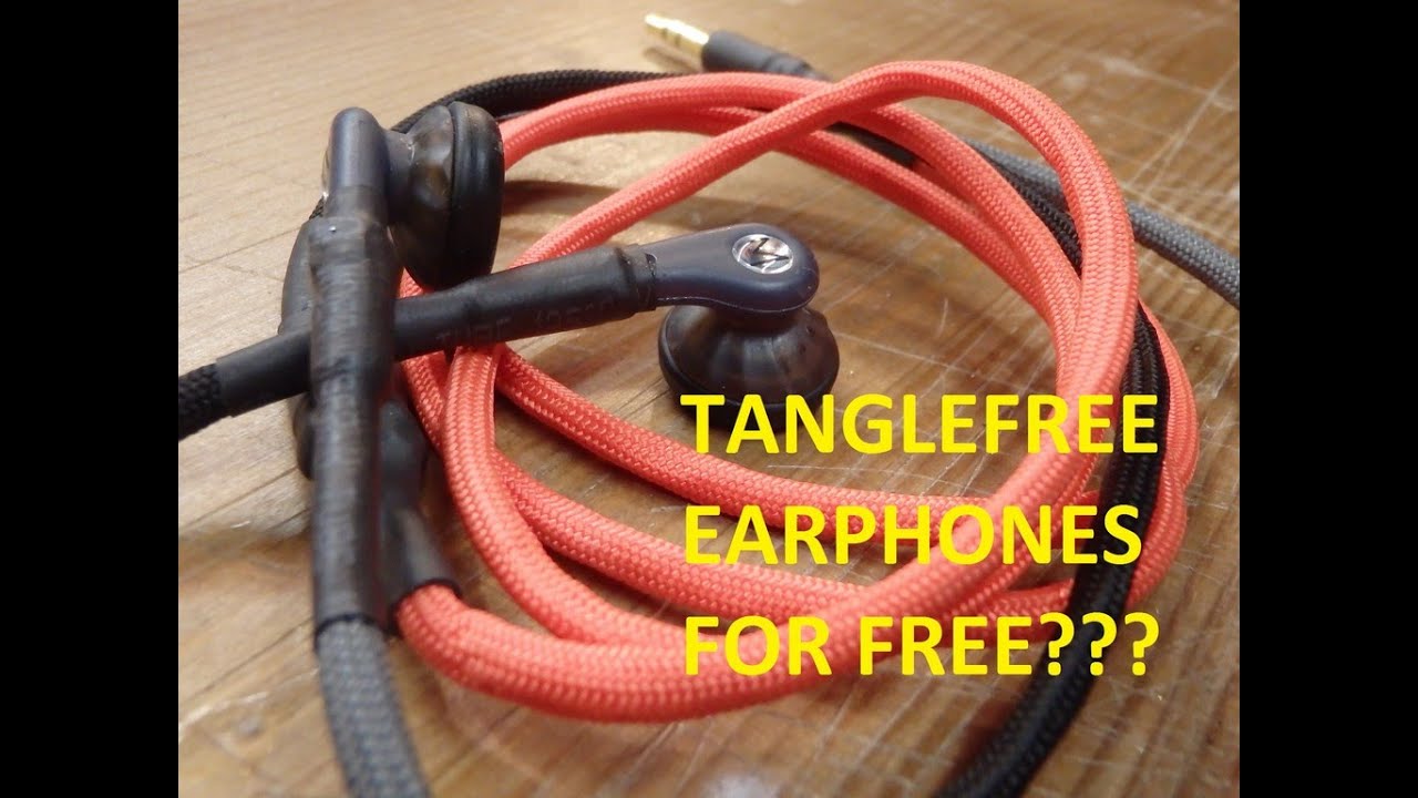 HOW TO - Build your own professional tanglefree PARACORD earphones / headphones for free