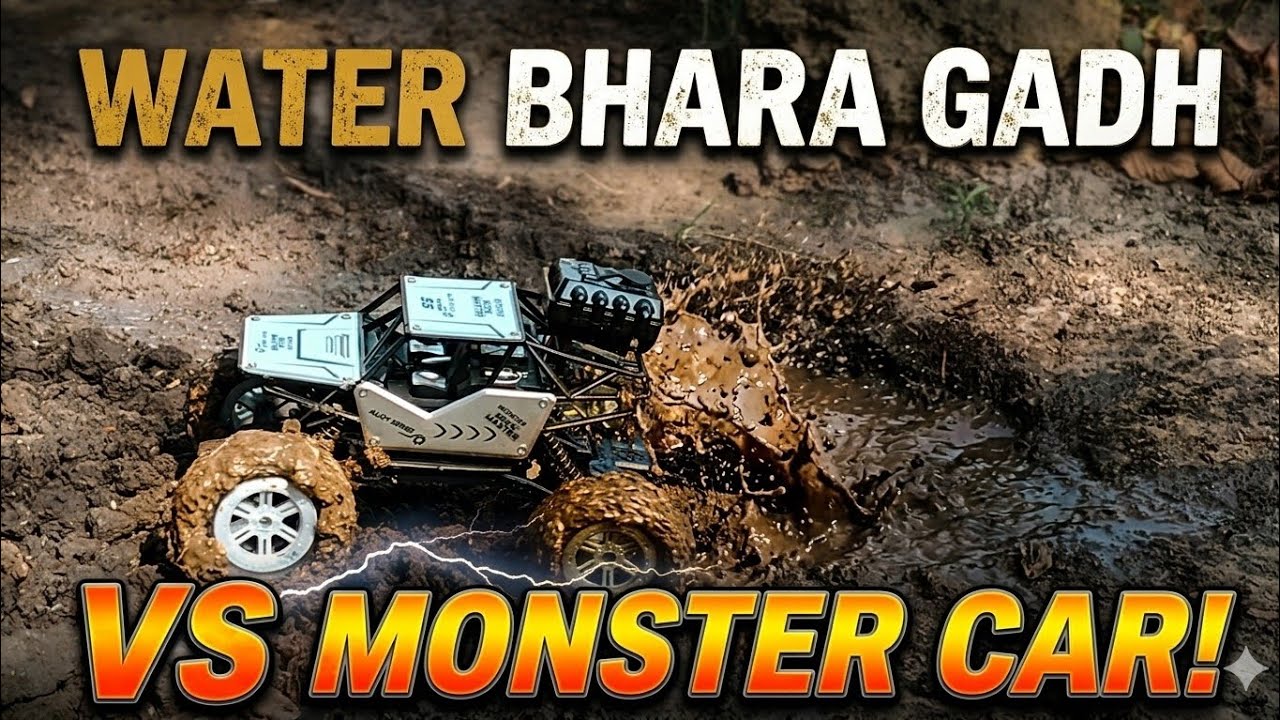 Dangerous Water Pit Challenge! Monster Truck Mitti Ke Pul Par 😱@@@####@@@@&&&