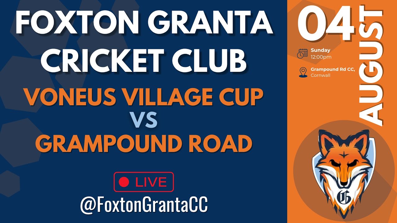 National Village Cup SEMI-FINAL | Grampound Road v Foxton Granta