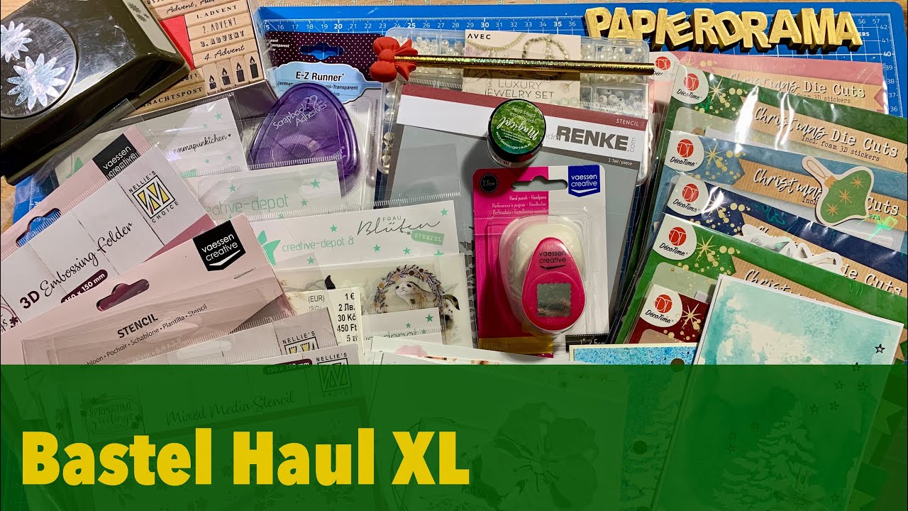 ✂️Mega BASTEL HAUL! ACTION, TEDi, creative-depot, Amazon & vieles mehr | Papierdrama 🤭