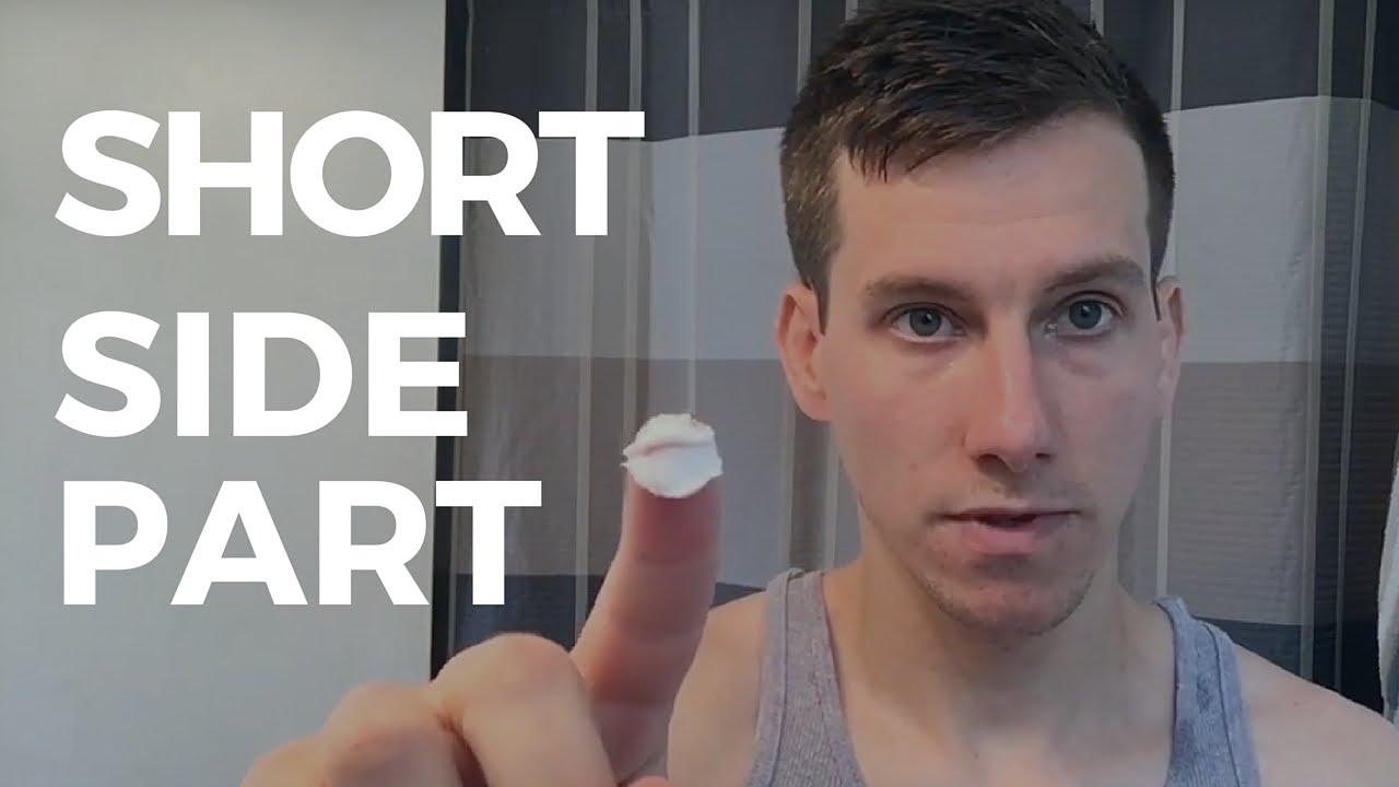 Super Short Side Part Hairstyle for Men