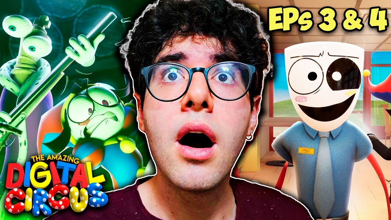 IT'S GETTING DARKER...😥| The Amazing Digital Circus EP 3-4 FIRST REACTION!!