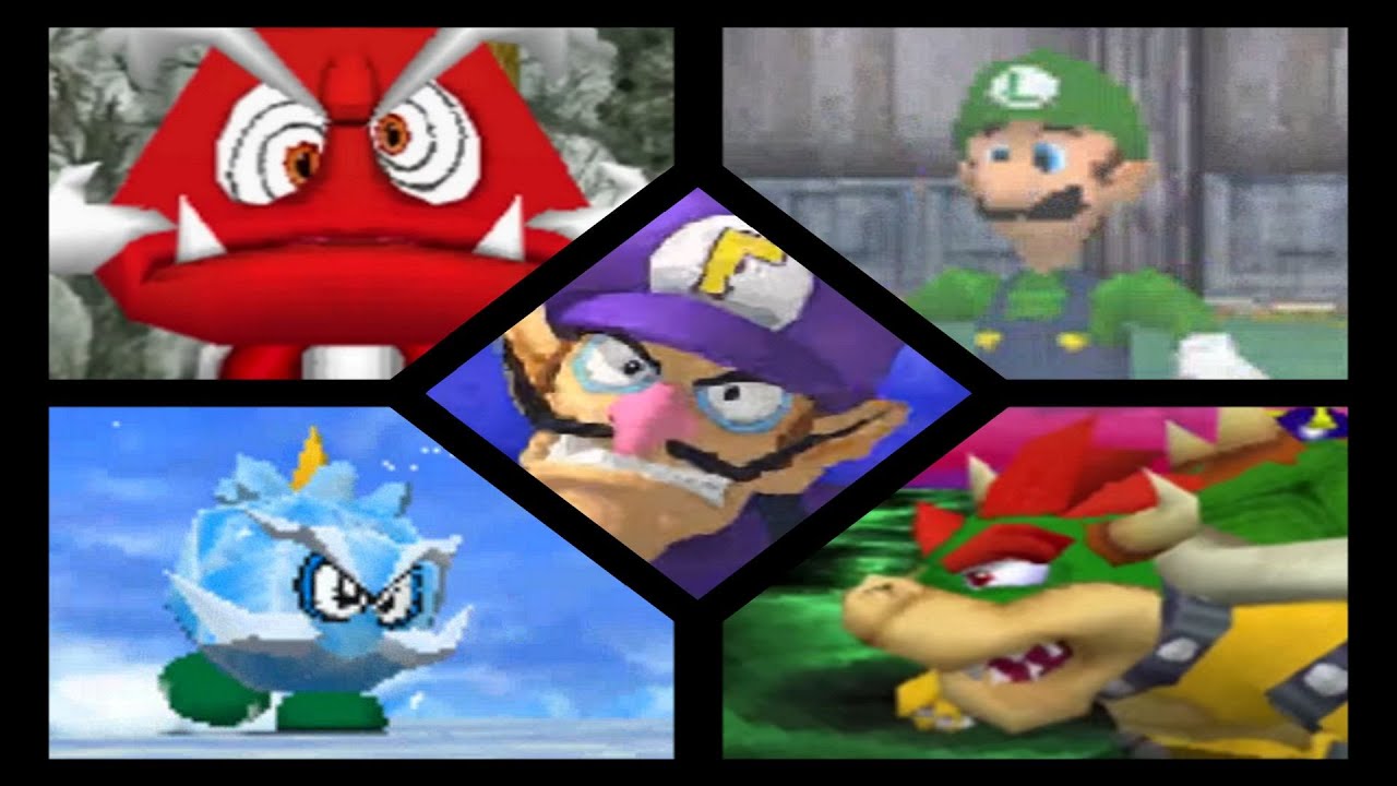 Super Waluigi 64 DS - All Bosses