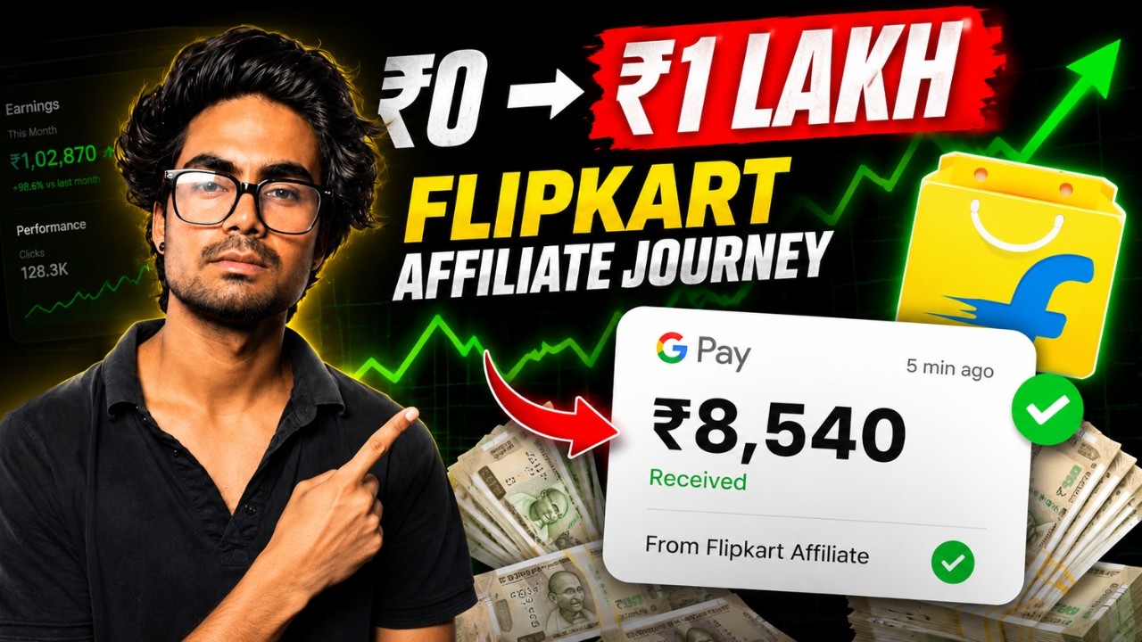 Flipkart Affiliate Se Paise Kaise Kamaye  Complete Setup + First Earning 2026