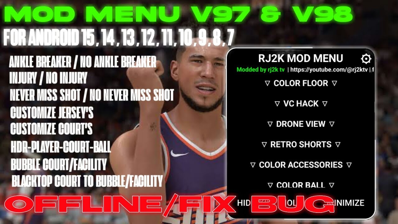 V97 MOD MENU! Обновлённый состав nba2k25 | nba2k20 | RJ2K