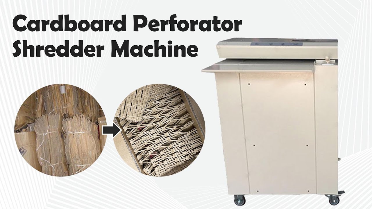 Hot sell cardboard perforator shredder machine! corrugated paper shredder丨carton box shredder