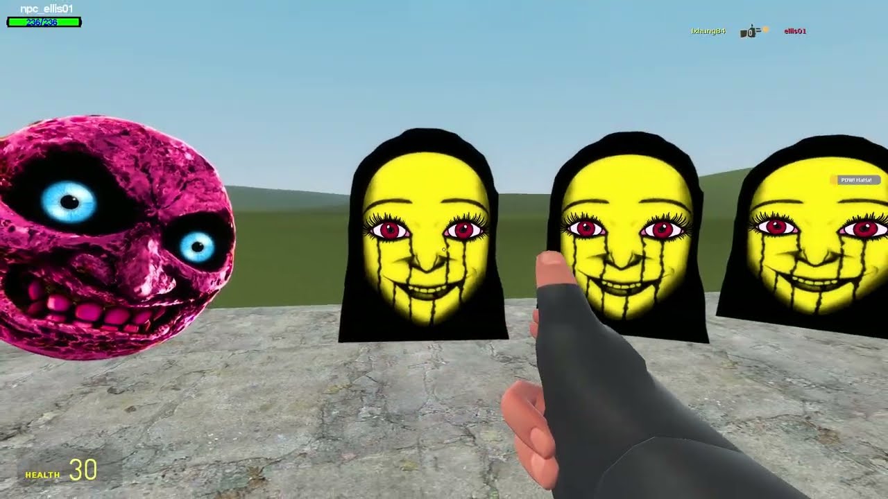Kuchisake Onna, Jungler Original, Ellis Nextbot, Yoshie Kimura,Termina   Vs Towers In Garry's Mod