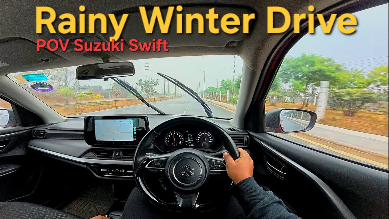 Rains In Winters?? POV Drive With The Suzuki Swift 