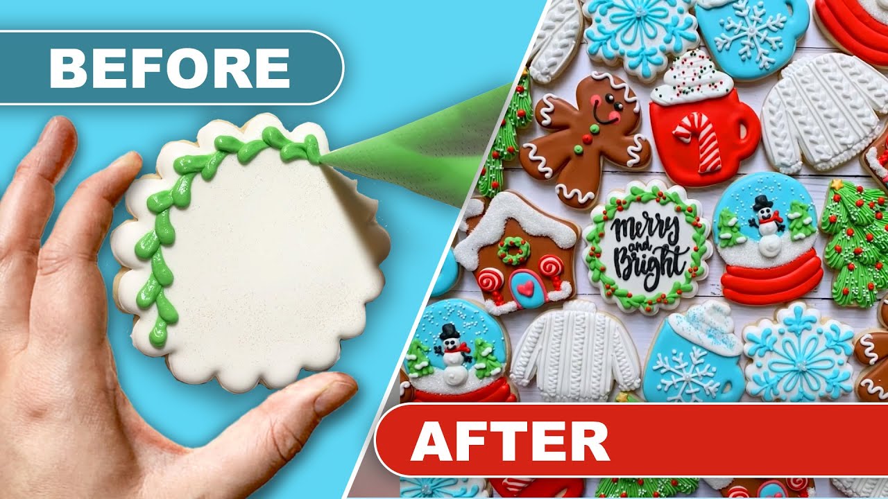 How to Decorate Christmas Sugar Cookies! 🎄