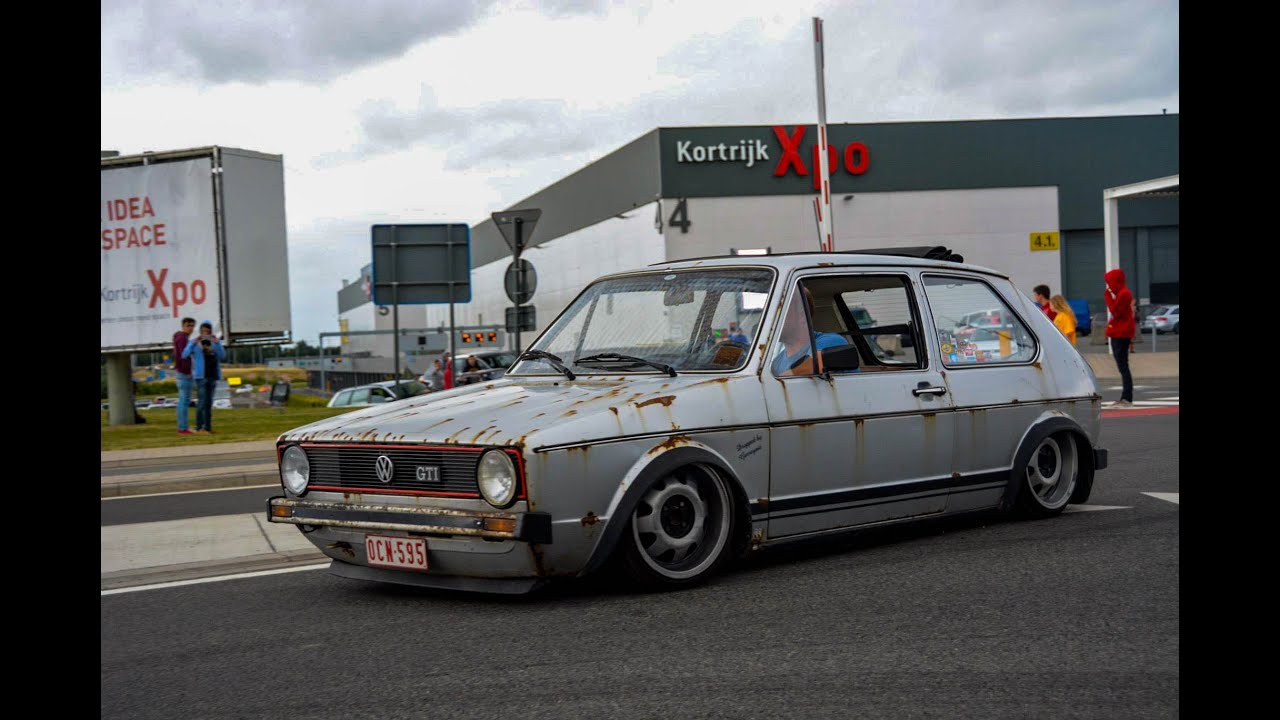 Low Cars leave VAG United 2015 | sounds , slide , accelerations