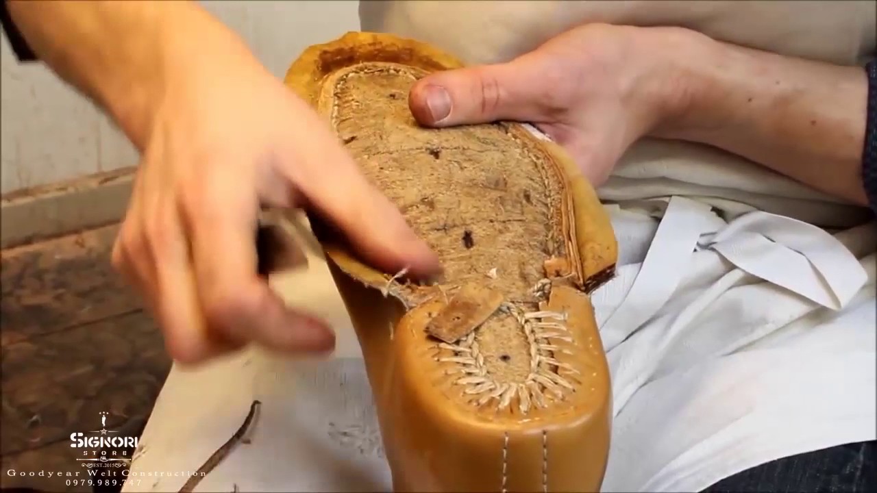 Khám phá 1 nghệ nhân làm 1 đôi boot với cấu trúc giày goodyear welt