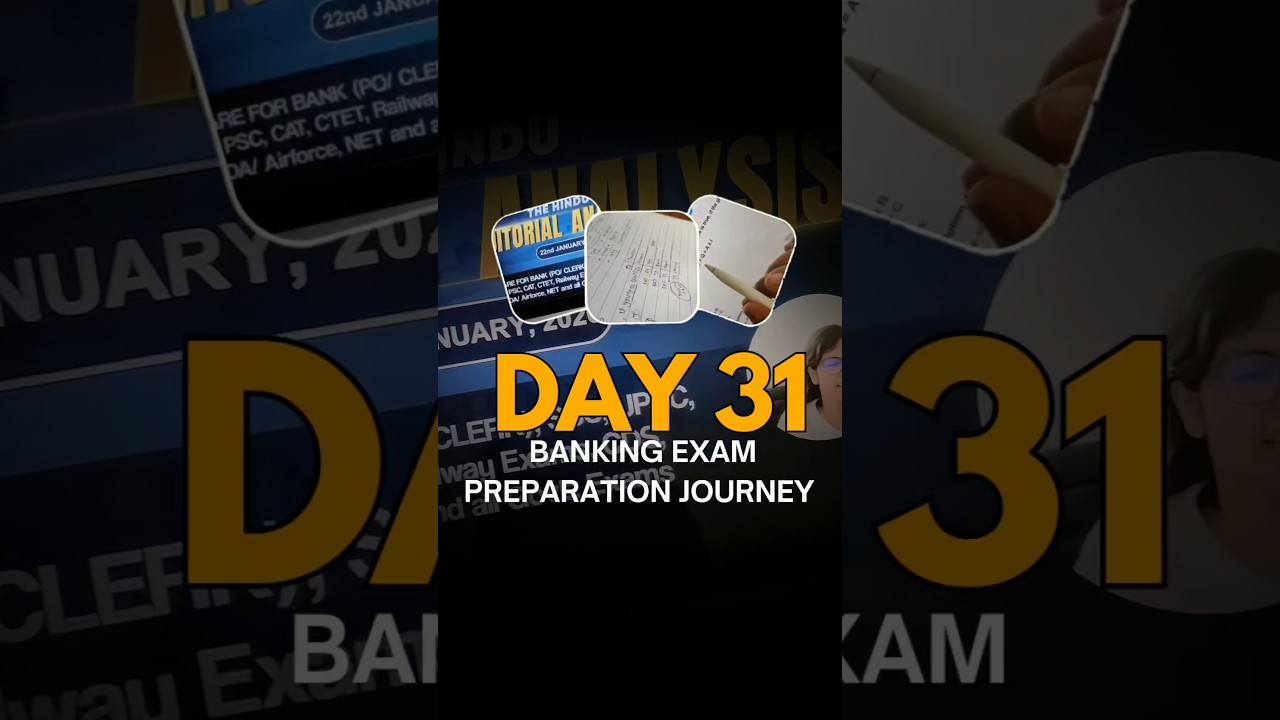 DAY 31 Banking Exam Preparation | 