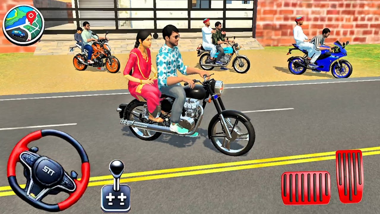 💥🎮 Indian vehicles simulator 3D game #viralgamingvideo #bullet #Bikegame 