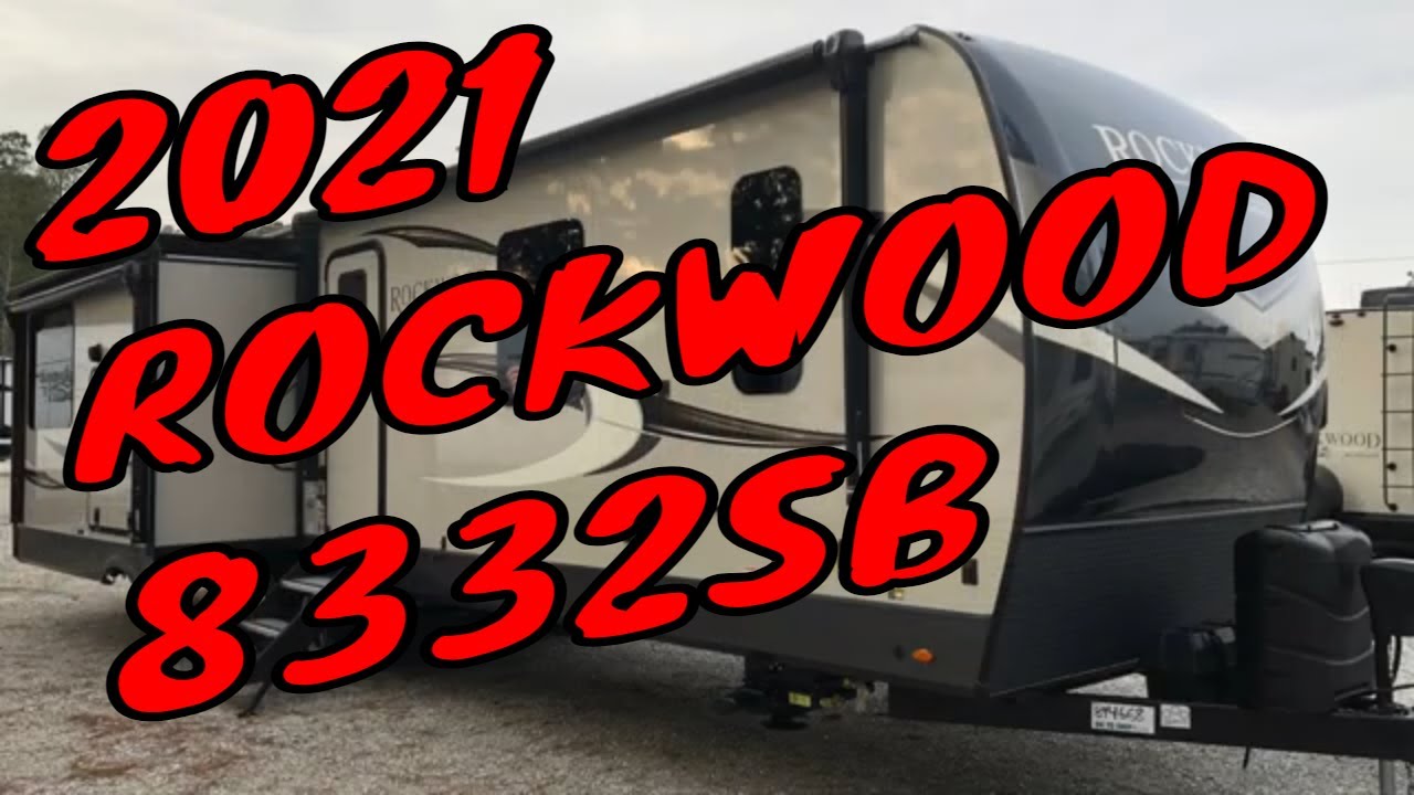 New Updated 2021 Forest River Rockwood Signature 8332SB Rear Kitchen Travel Trailer Dodd RV King Bed