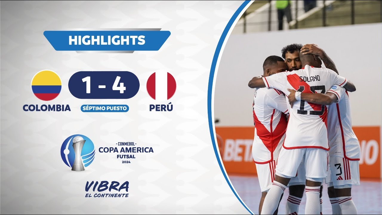 CA FUTSAL 2024 | COLOMBIA 1 - 4 PERÚ |  Highlights
