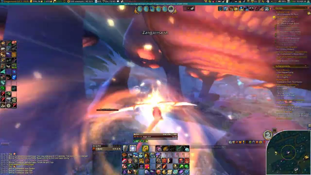 WoW Outland Cup Coilfang Caper Dragonriding Course in Zangarmarsh